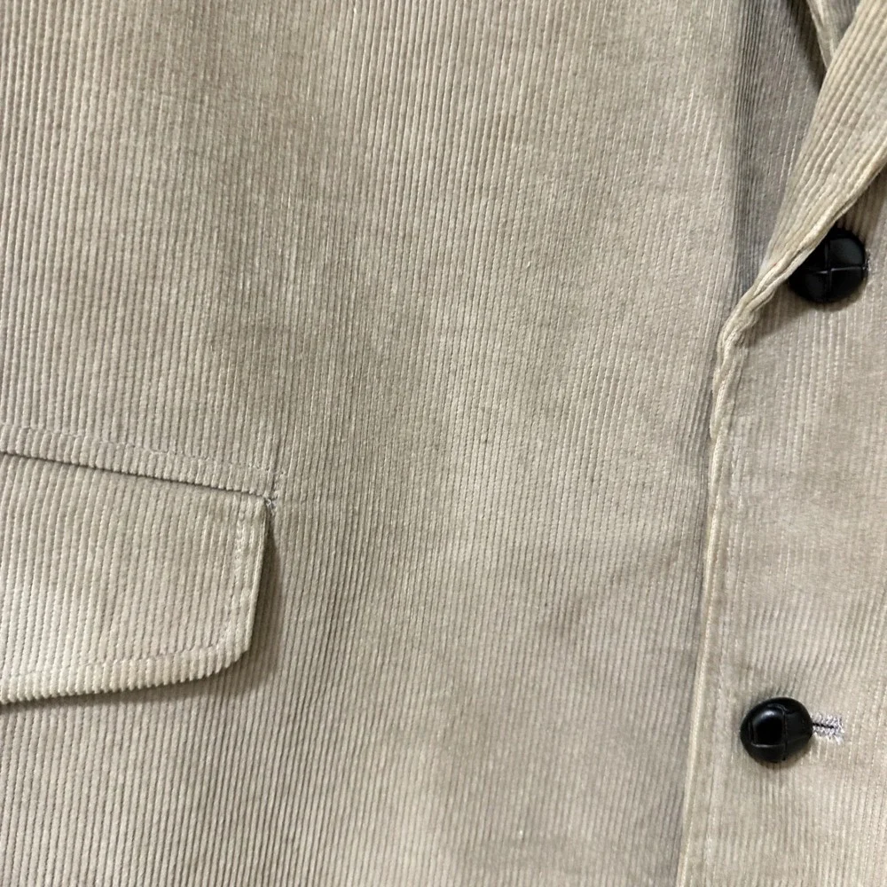 Brad Whitney Mens Corduroy Western Blazer Sport Coat 48XL Tan Elbow Patches